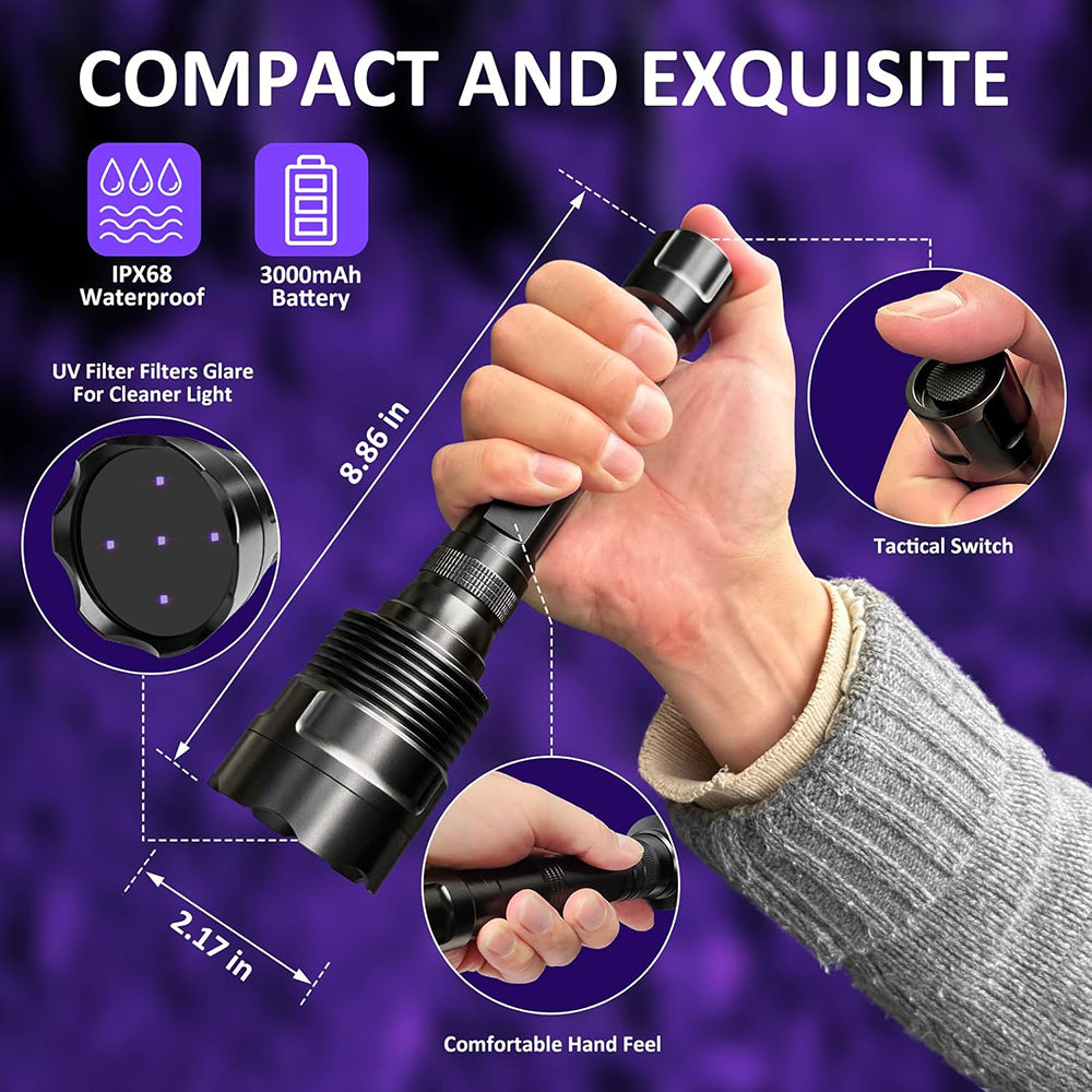 SAOPRKLER UV5 365nm UV Light Flashlight