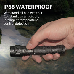 SAOPRKLER Sentinel-X1 Tactical Flashlight 1200 High Lumen Duty Belt Flashlight