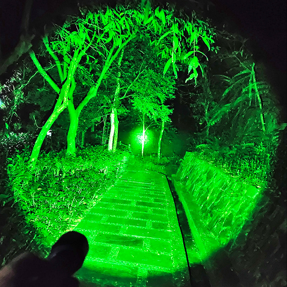 ANEKIM TC10 Green Hunting Flashlight – 1800 Lumens, 1312 Yards