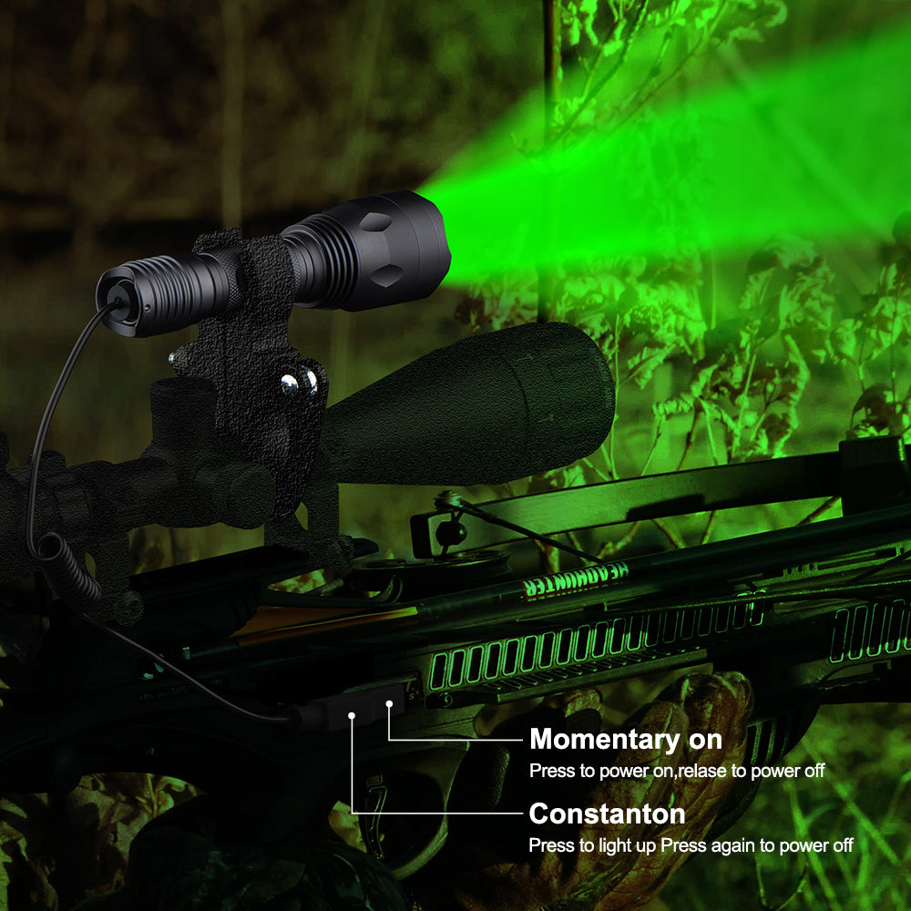 ANEKIM TC10 Green Hunting Light for Coyote,Predator, Varmint, Hog-Predator Light 1800 Lumens 1312 Yards
