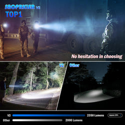 SAOPRKLER Tactical Flashlights High Lumen 2350LM Police Flashlight with Holster 690m SFT40 LED Law Enforcement -V2